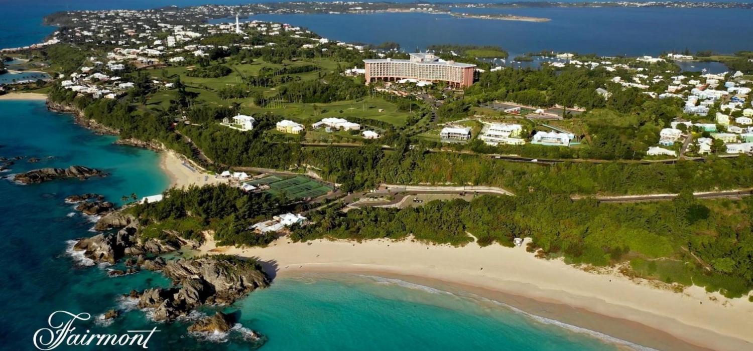 overhead shot of Fairmount Southampton, Bermuda