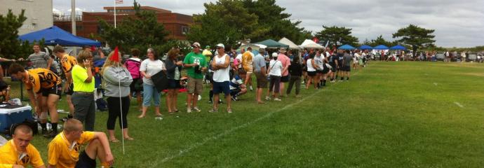 Over 3000 fans and players attended the 2012 Surfside Sevens